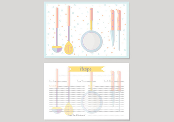 Recipe Cards Vector - Free vector #398435
